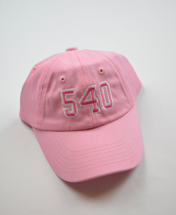 540 Local Bow Baseball Hat: Pink / (0-2 years)