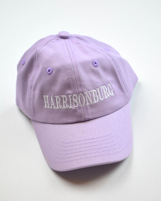 Harrisonburg Local Bow Baseball Hat: Lavender / (2-7 years)