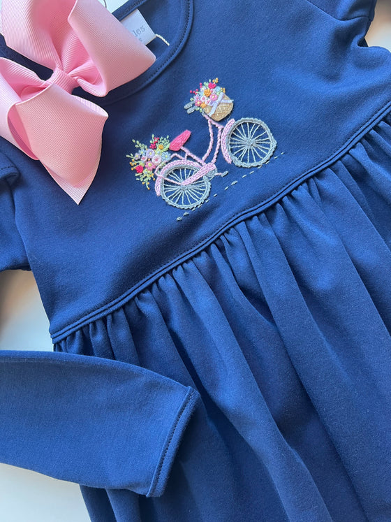 Bicycle flower basket dress