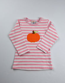  Pumpkin Pink Stripe Shirt