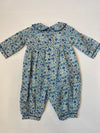 Blue Floral Coverall