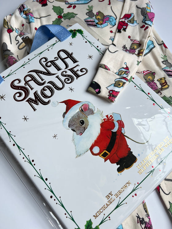 Santa Mouse Book & Pajama Gift Set