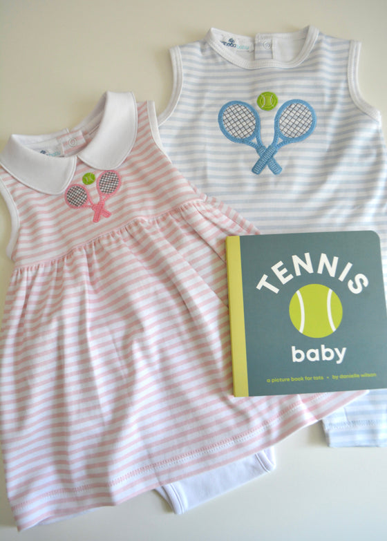 Courtside Cuties Sleeveless Playsuit: Blue