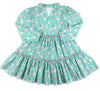 Girls Twirl Dress - Garden Green