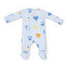 Hanukkah Blue - Bamboo
2 Way Zipper Footie