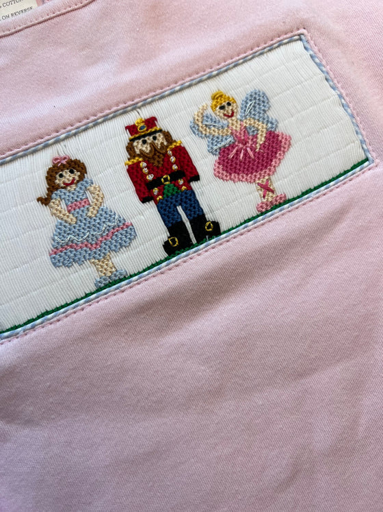 Nutcracker Smocked Long Sleeve Shirt