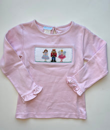  Nutcracker Smocked Long Sleeve Shirt