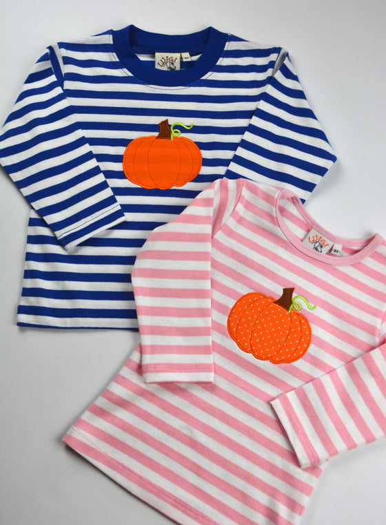 Pumpkin Blue Stripe Shirt