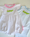 Bayou Babies Appliqué Bubble - Pink
