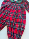 Red Plaid Collar Coverall