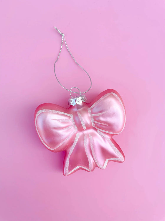 Pink Bow Ornament