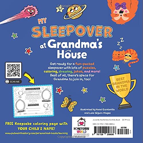 My Sleepover at Grandma’s House activity book