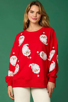  Santa Sequin Sweatshirt