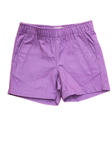  Purple Elastic Waist Shorts