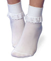 Eyelet Lace Turn Cuff Socks