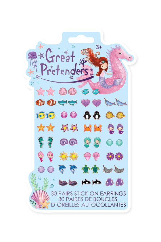 Mermaid Stick on Earrings