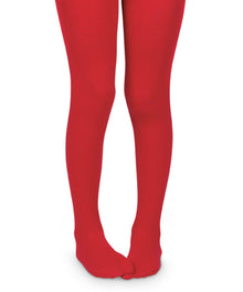  Smooth Toe Organic Cotton Tights: Red