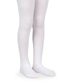  Smooth Toe Organic Cotton Tights: White