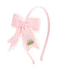 Golf Tee Embroidered Lace Bow Headband