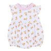 Sweet Golden Print Bubble - Pink