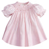 Rosalina Baby Pink Roselle Smocked Bishop