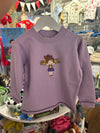 Purple Cheerleader Sweatshirt