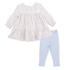 Catarina Floral l/s tiered Dress & Leggings