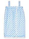Blue Ditsy Spa Wrap