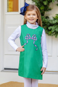  Annie Apron Dress- Bow