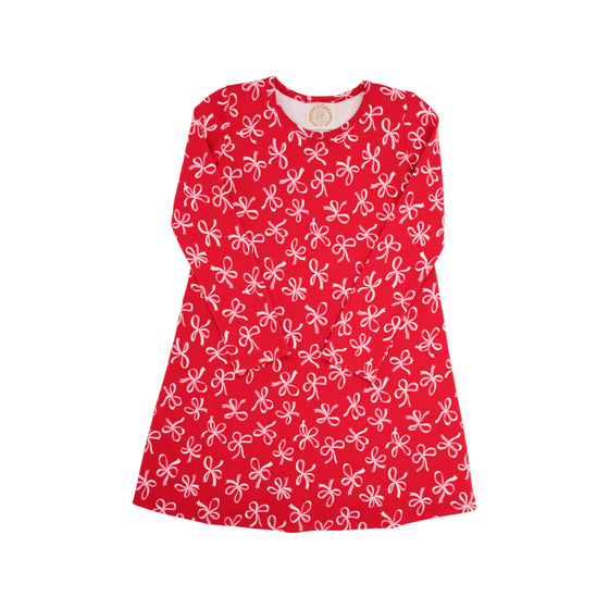 Bustling Bows: Long Sleeve Poly Play Dress