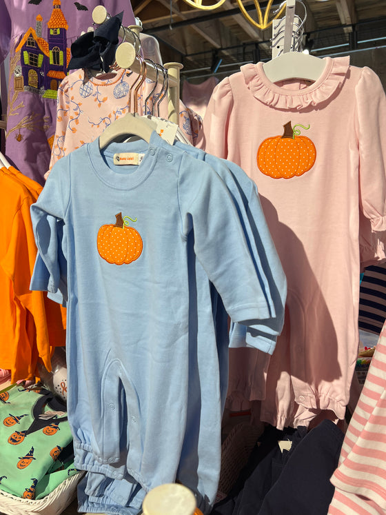 Pumpkin Blue Pant Romper