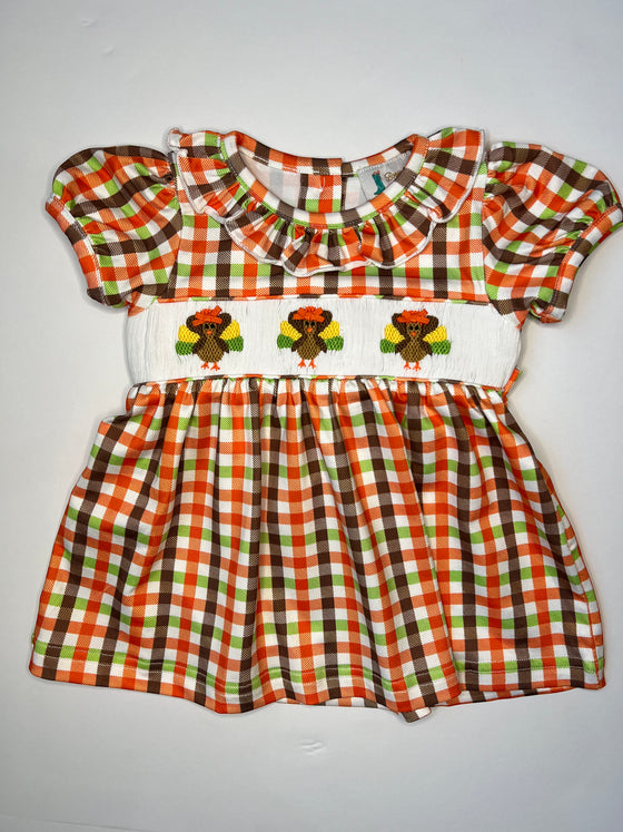 Smocked Turkey Dress