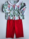 Boys Red Nutcracker Pants Set