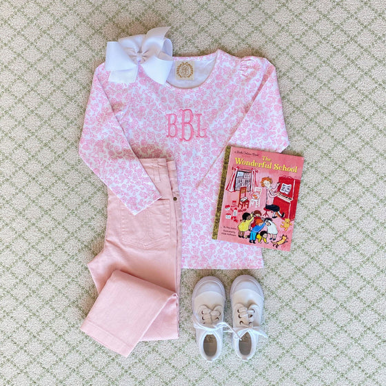 Pep Club Pant- Denim (palm beach pink)