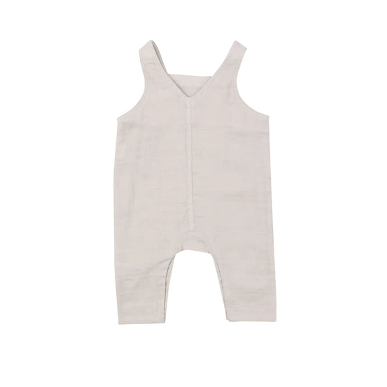 Overalls: Oatmeal Solid Muslin