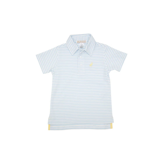 Prim and Proper Polo: Buckhead Blue/Seaside Sunny Yellow