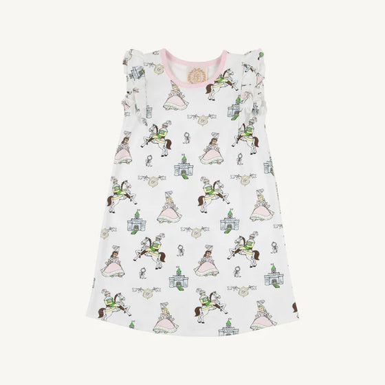 Ruehling Ruffle Dress: Darling Duchess with Palm Beach Pink