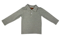  Weston L/S Shirt: Green Stripe
