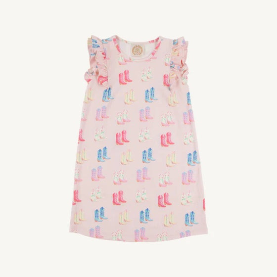 Ruehling Ruffle Dress: Cute to Boot