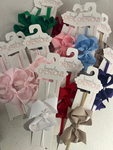  Thin Nylon Headband With 2” Grosgrain Hair Bow