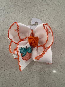  Orange Pumpkin Bow