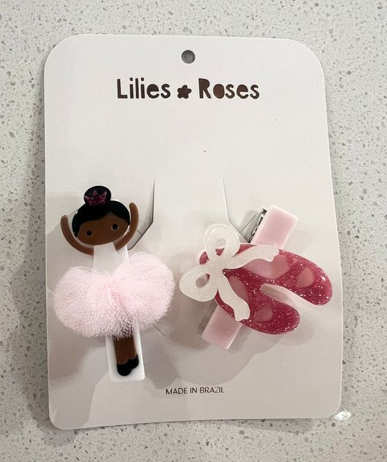 Ballerina Tutu Hair Clip Set