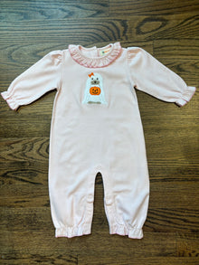  Ghost Doggy Pink Romper