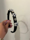 Soccer Charm Satin Headband