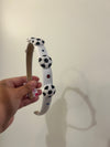 Soccer Charm Satin Headband