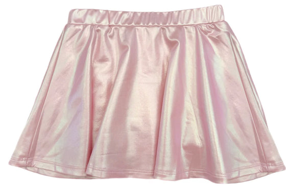 Pink Metallic Skort