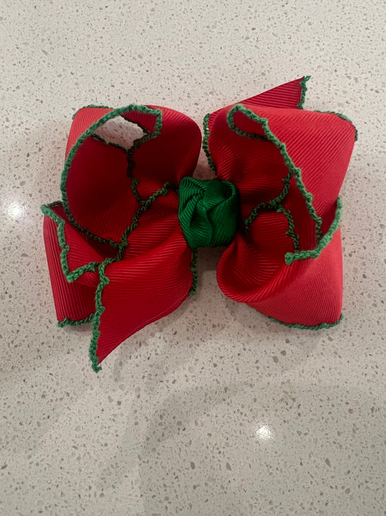 Red/Green 4.5 Bow