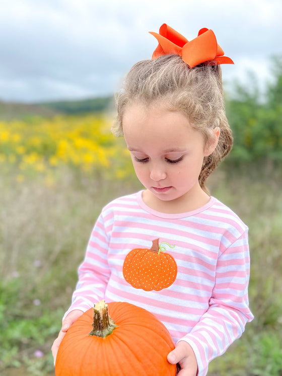 Pumpkin Pink Stripe Shirt