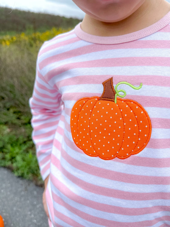 Pumpkin Pink Stripe Shirt