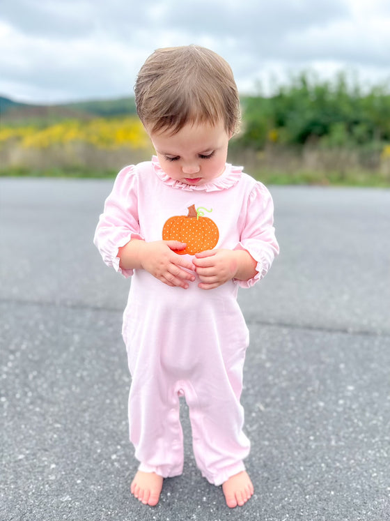 Pumpkin Pink Pant Romper